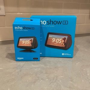 Brand new echo show 5 with stand